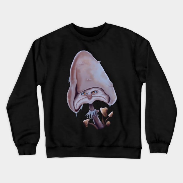 Cranky mushroom Crewneck Sweatshirt by Spectralstories